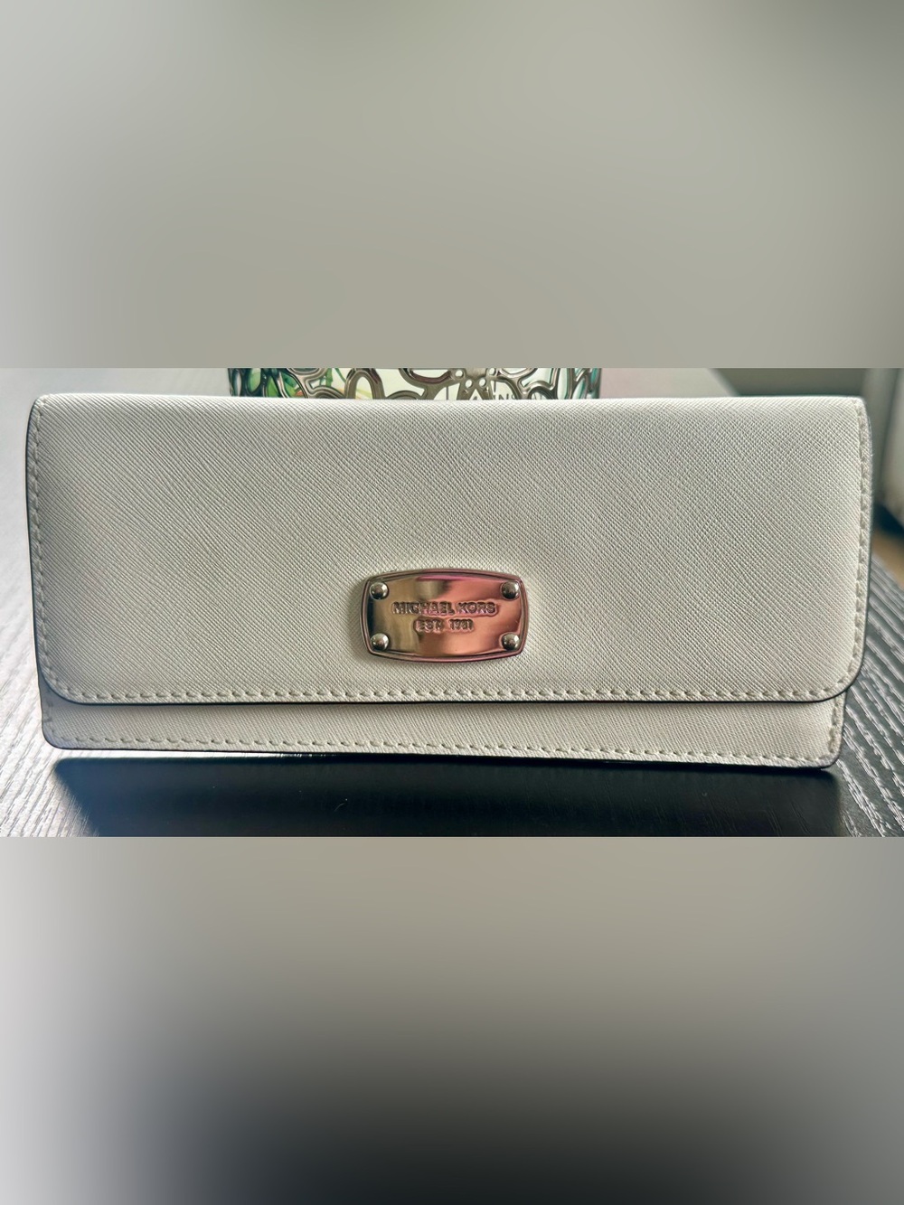 Michael Kors White Leather Wallet